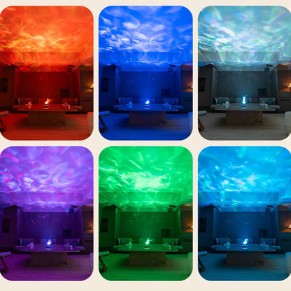 4 in 1 Flame Humidifier & Starry Projector ✨